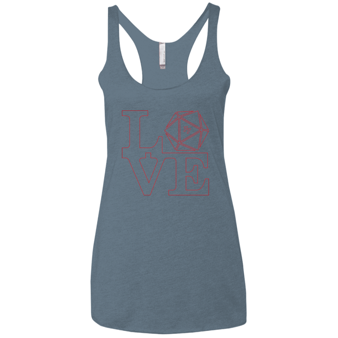 T-Shirts Indigo / X-Small Love 11 Women's Triblend Racerback Tank