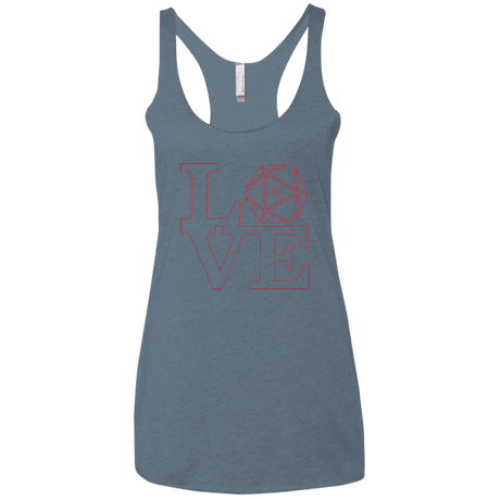 T-Shirts Indigo / X-Small Love 11 Women's Triblend Racerback Tank