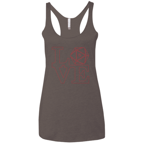 T-Shirts Macchiato / X-Small Love 11 Women's Triblend Racerback Tank