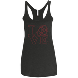 T-Shirts Vintage Black / X-Small Love 11 Women's Triblend Racerback Tank