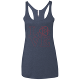 T-Shirts Vintage Navy / X-Small Love 11 Women's Triblend Racerback Tank