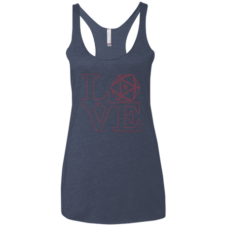 T-Shirts Vintage Navy / X-Small Love 11 Women's Triblend Racerback Tank