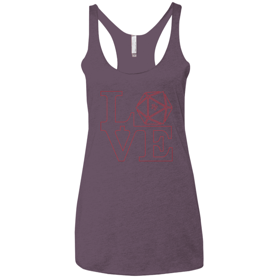 T-Shirts Vintage Purple / X-Small Love 11 Women's Triblend Racerback Tank