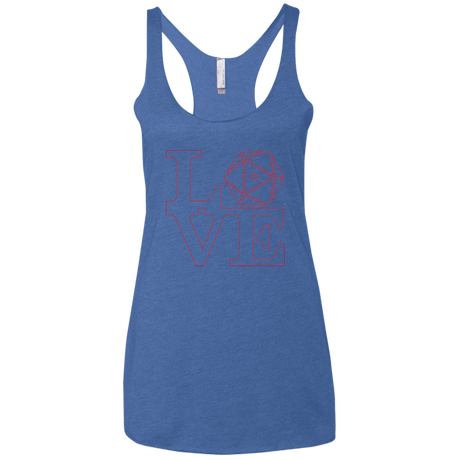 T-Shirts Vintage Royal / X-Small Love 11 Women's Triblend Racerback Tank