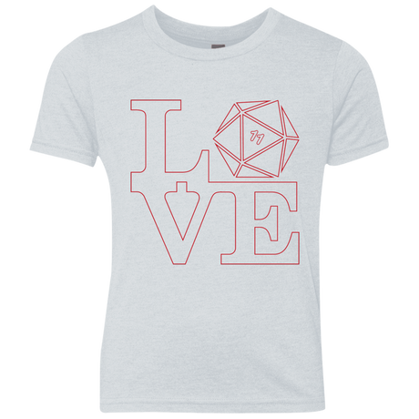 T-Shirts Heather White / YXS Love 11 Youth Triblend T-Shirt