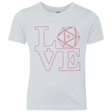T-Shirts Heather White / YXS Love 11 Youth Triblend T-Shirt