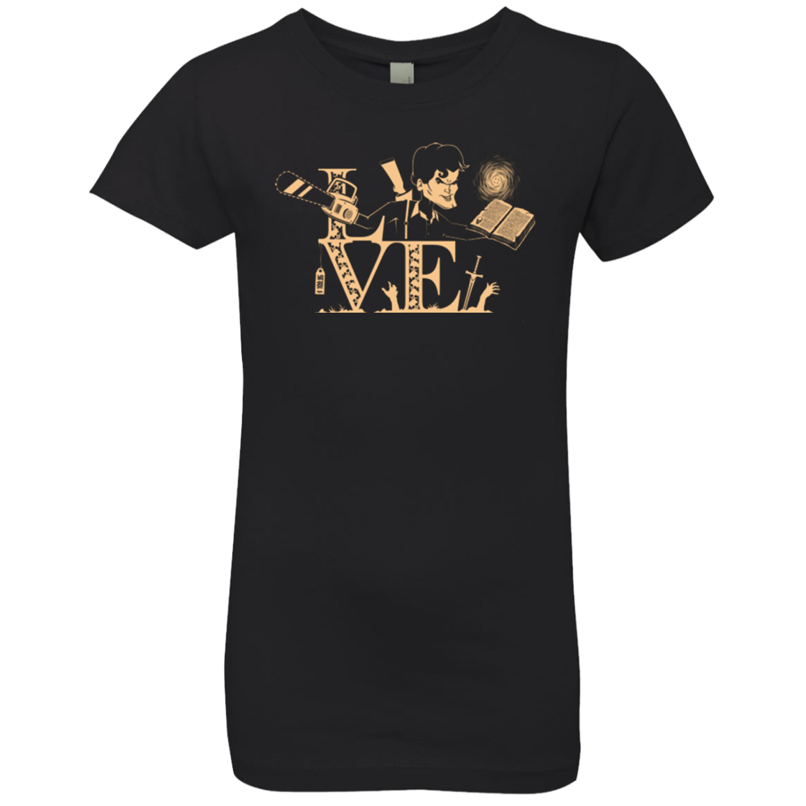 T-Shirts Black / YXS Love Ash Girls Premium T-Shirt