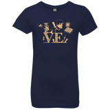 T-Shirts Midnight Navy / YXS Love Ash Girls Premium T-Shirt