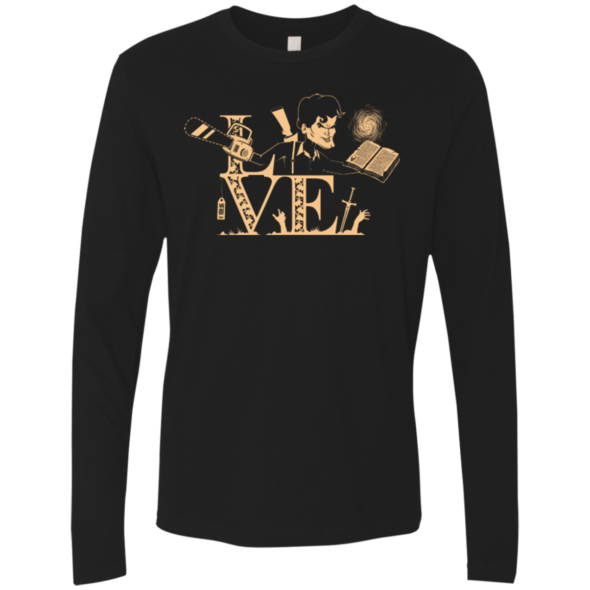 T-Shirts Black / Small Love Ash Men's Premium Long Sleeve