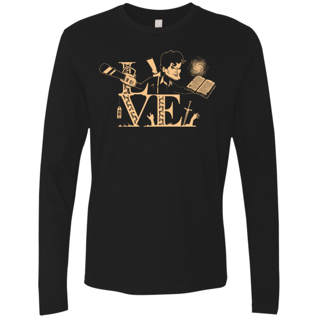 T-Shirts Black / Small Love Ash Men's Premium Long Sleeve