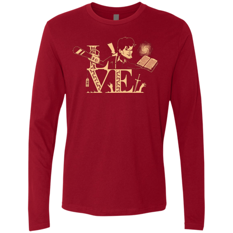 T-Shirts Cardinal / Small Love Ash Men's Premium Long Sleeve