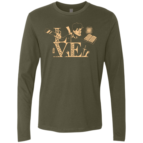 T-Shirts Military Green / Small Love Ash Men's Premium Long Sleeve