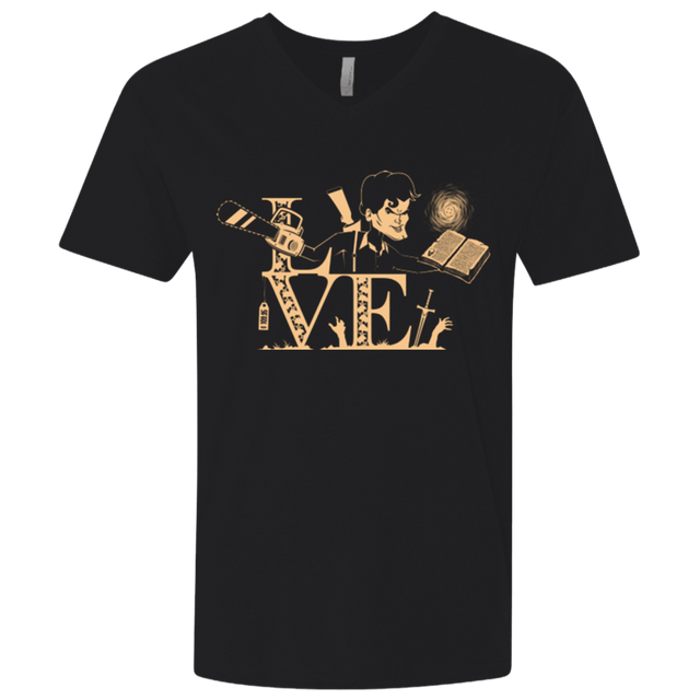 T-Shirts Black / X-Small Love Ash Men's Premium V-Neck