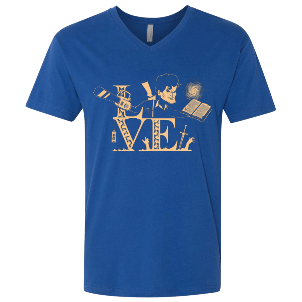 T-Shirts Royal / X-Small Love Ash Men's Premium V-Neck