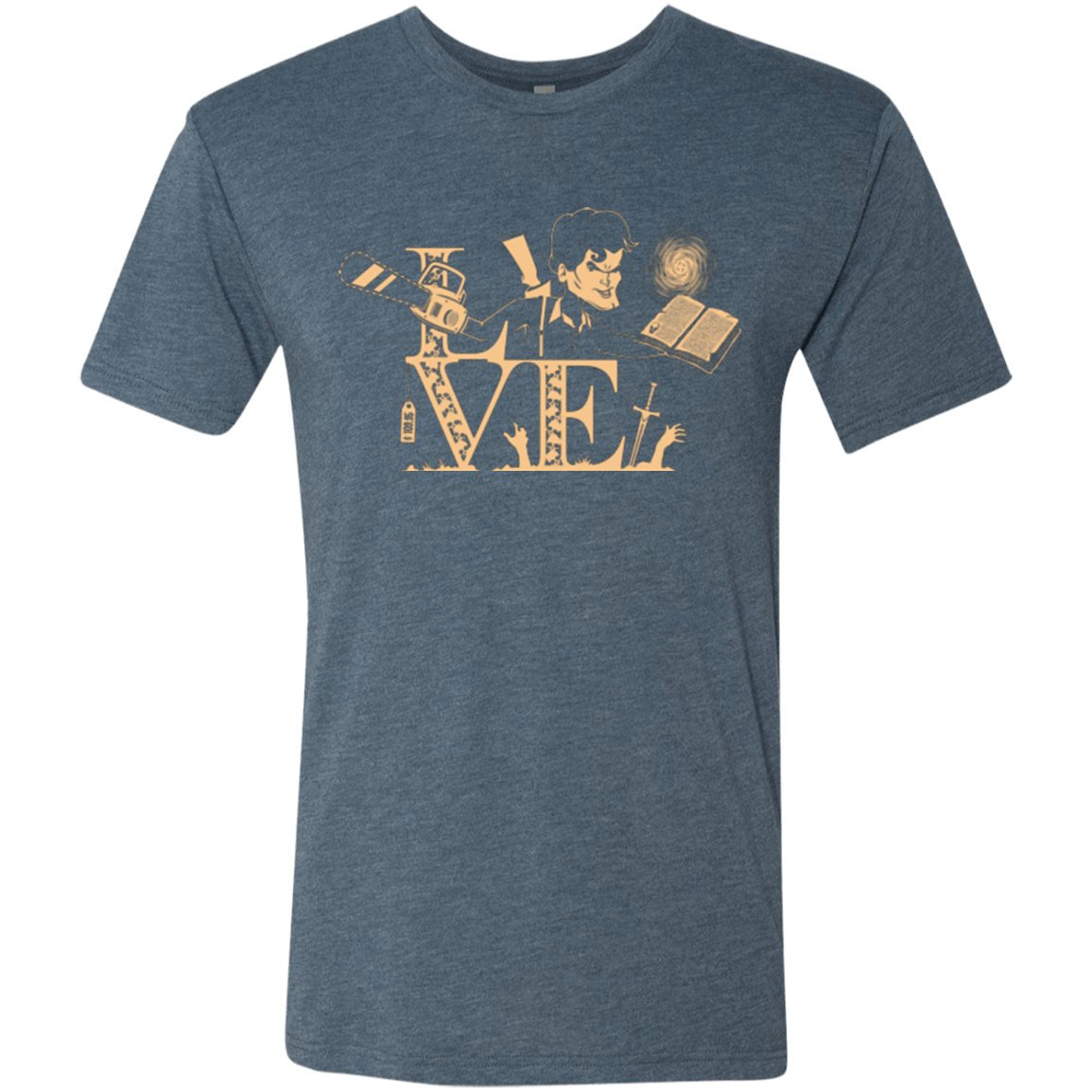 T-Shirts Indigo / Small Love Ash Men's Triblend T-Shirt