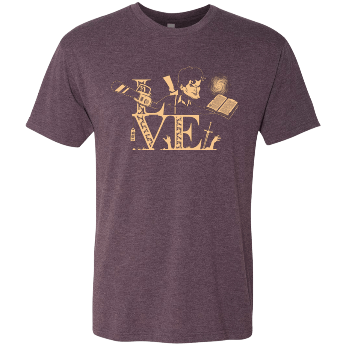 T-Shirts Vintage Purple / Small Love Ash Men's Triblend T-Shirt