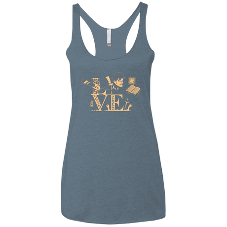 T-Shirts Indigo / X-Small Love Ash Women's Triblend Racerback Tank