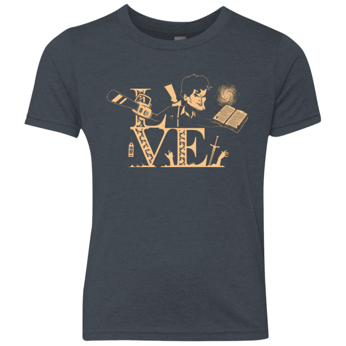 T-Shirts Vintage Navy / YXS Love Ash Youth Triblend T-Shirt