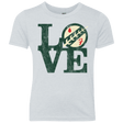 T-Shirts Heather White / YXS LOVE Boba Youth Triblend T-Shirt