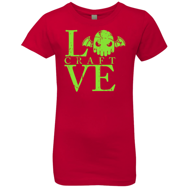 T-Shirts Red / YXS Love craft Girls Premium T-Shirt