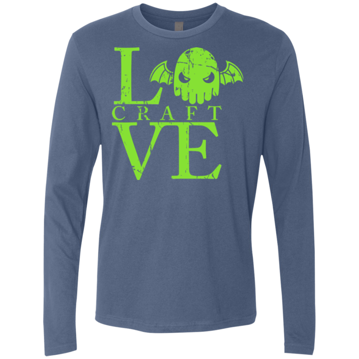 T-Shirts Indigo / Small Love craft Men's Premium Long Sleeve