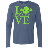 T-Shirts Indigo / Small Love craft Men's Premium Long Sleeve
