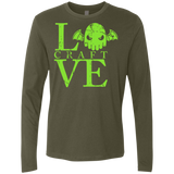 T-Shirts Military Green / Small Love craft Men's Premium Long Sleeve