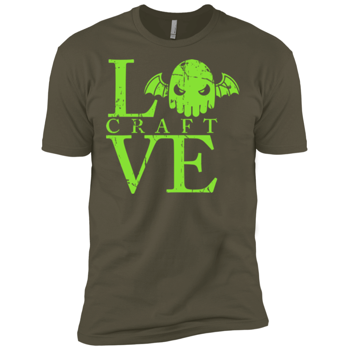 T-Shirts Military Green / X-Small Love craft Men's Premium T-Shirt