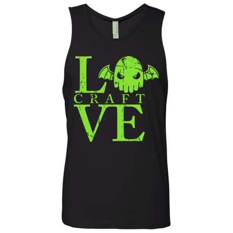 T-Shirts Black / Small Love craft Men's Premium Tank Top