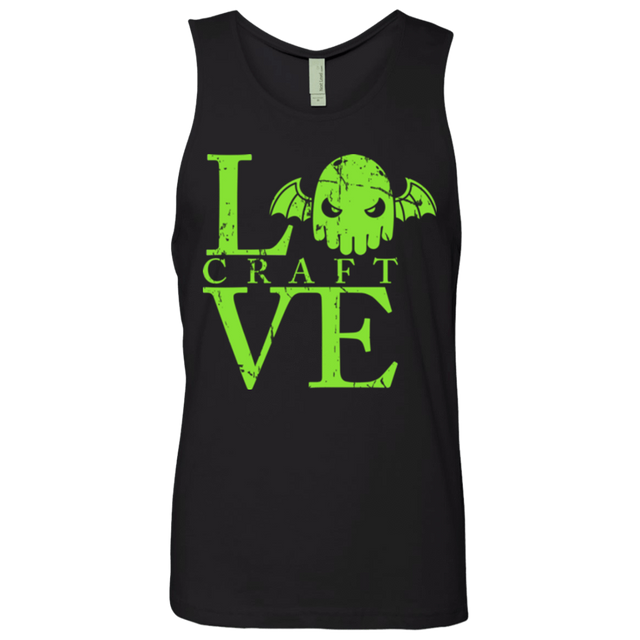 T-Shirts Black / Small Love craft Men's Premium Tank Top