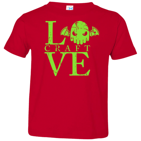 T-Shirts Red / 2T Love craft Toddler Premium T-Shirt