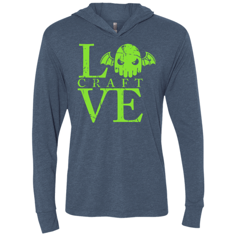 T-Shirts Indigo / X-Small Love craft Triblend Long Sleeve Hoodie Tee