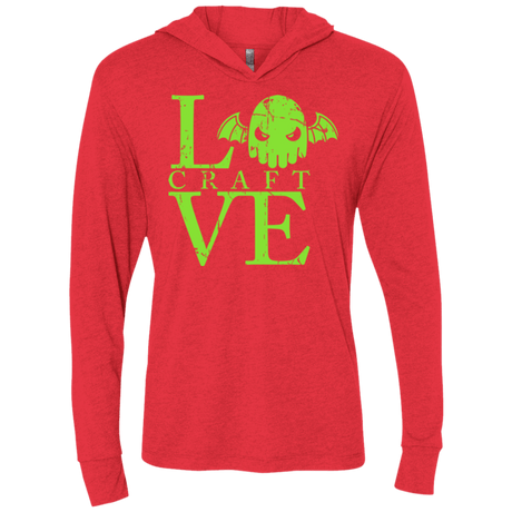 T-Shirts Vintage Red / X-Small Love craft Triblend Long Sleeve Hoodie Tee