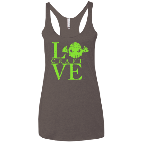 T-Shirts Macchiato / X-Small Love craft Women's Triblend Racerback Tank