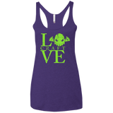 T-Shirts Purple / X-Small Love craft Women's Triblend Racerback Tank