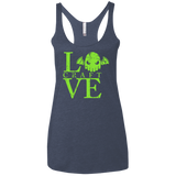 T-Shirts Vintage Navy / X-Small Love craft Women's Triblend Racerback Tank
