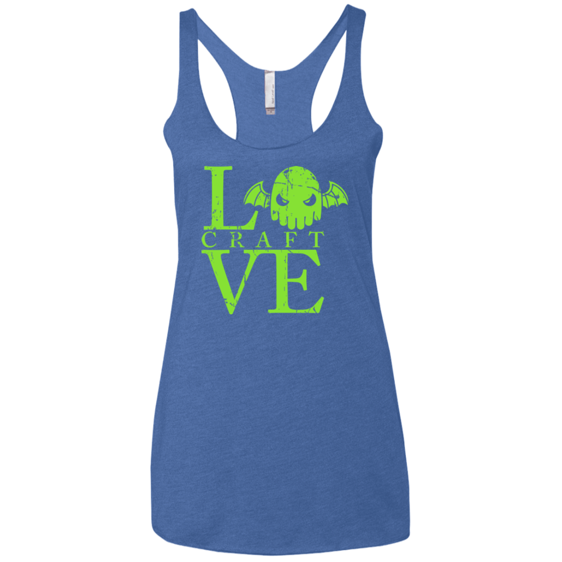 T-Shirts Vintage Royal / X-Small Love craft Women's Triblend Racerback Tank