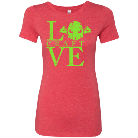 T-Shirts Vintage Red / Small Love craft Women's Triblend T-Shirt