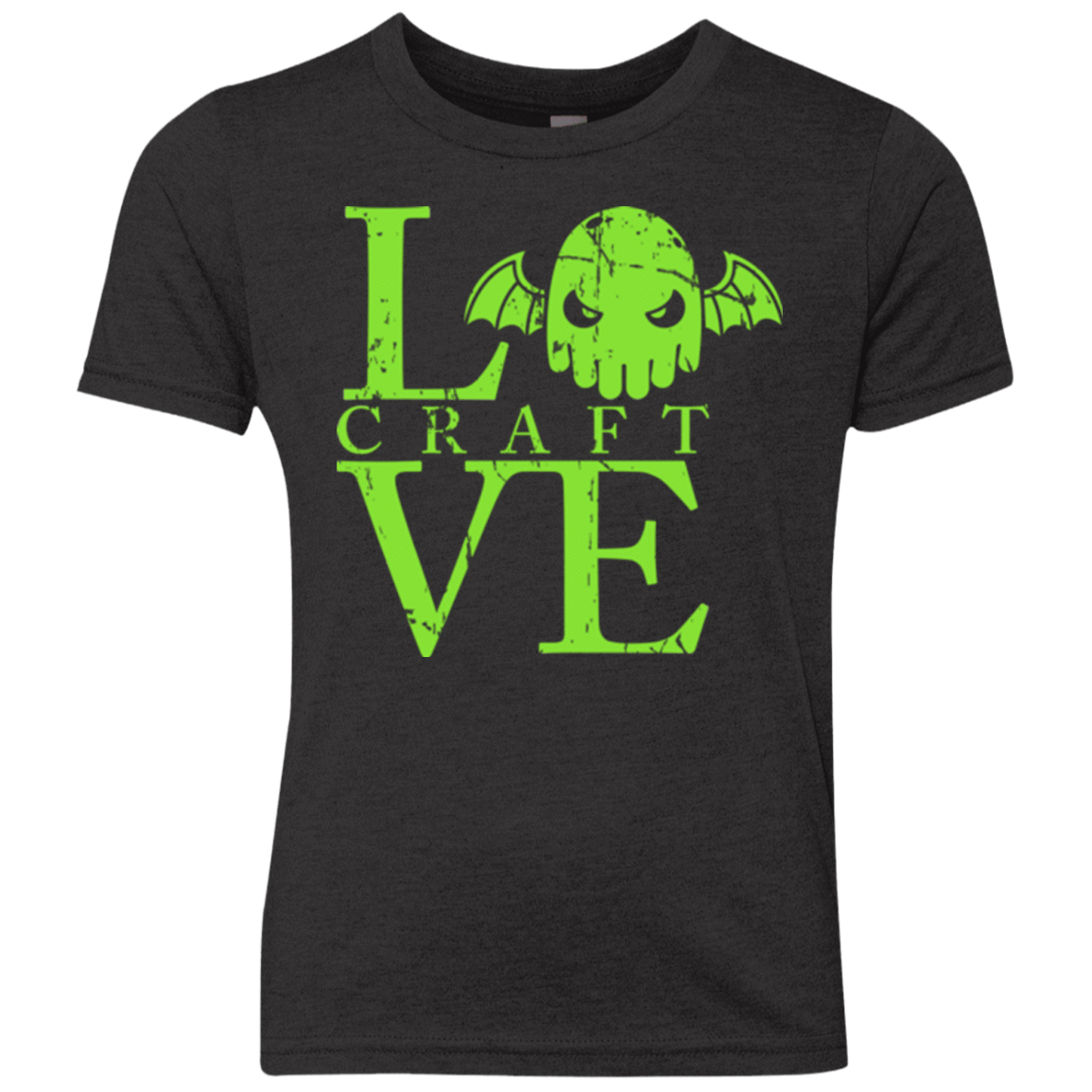 T-Shirts Vintage Black / YXS Love craft Youth Triblend T-Shirt