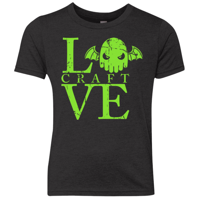 T-Shirts Vintage Black / YXS Love craft Youth Triblend T-Shirt