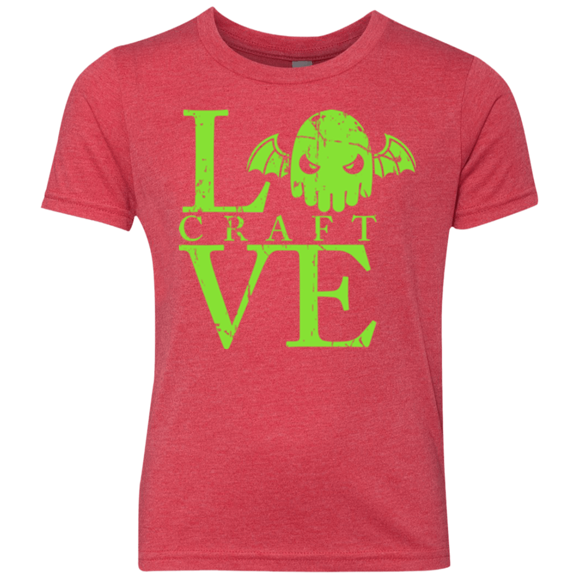 T-Shirts Vintage Red / YXS Love craft Youth Triblend T-Shirt