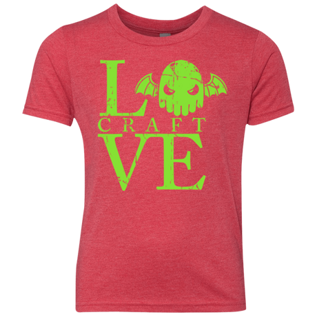 T-Shirts Vintage Red / YXS Love craft Youth Triblend T-Shirt
