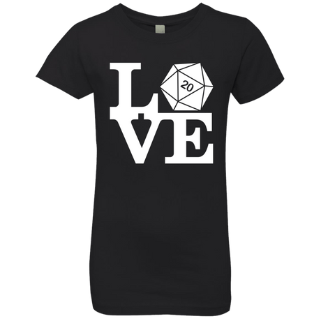 T-Shirts Black / YXS Love D20 Girls Premium T-Shirt