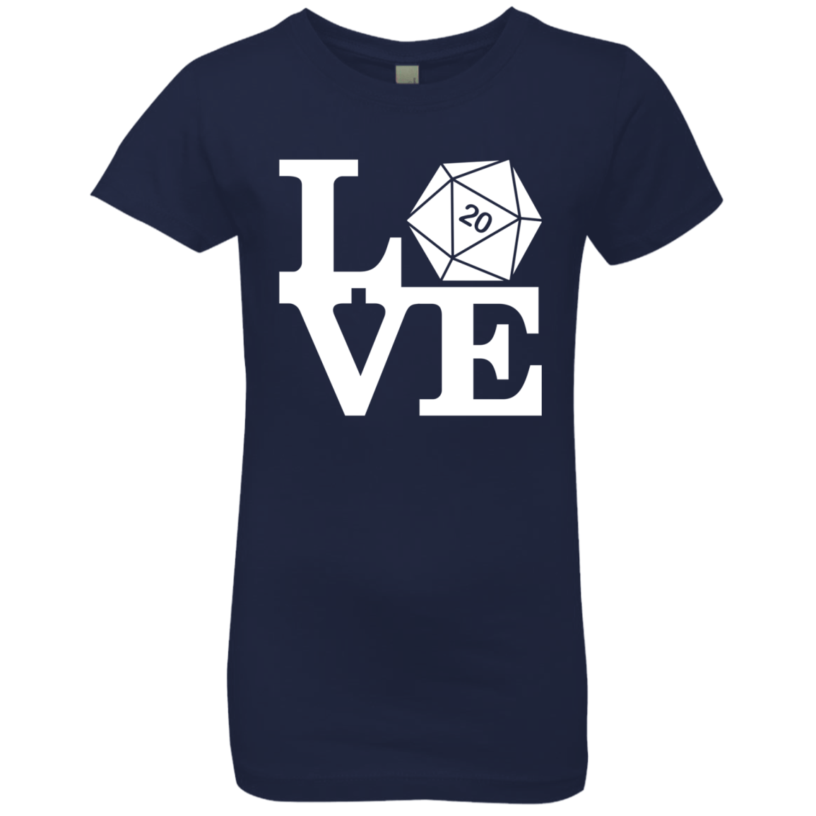T-Shirts Midnight Navy / YXS Love D20 Girls Premium T-Shirt