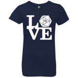 T-Shirts Midnight Navy / YXS Love D20 Girls Premium T-Shirt