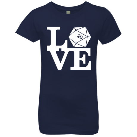 T-Shirts Midnight Navy / YXS Love D20 Girls Premium T-Shirt