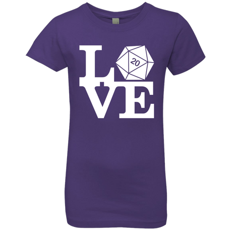 T-Shirts Purple Rush / YXS Love D20 Girls Premium T-Shirt
