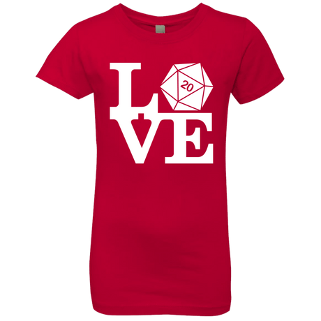 T-Shirts Red / YXS Love D20 Girls Premium T-Shirt