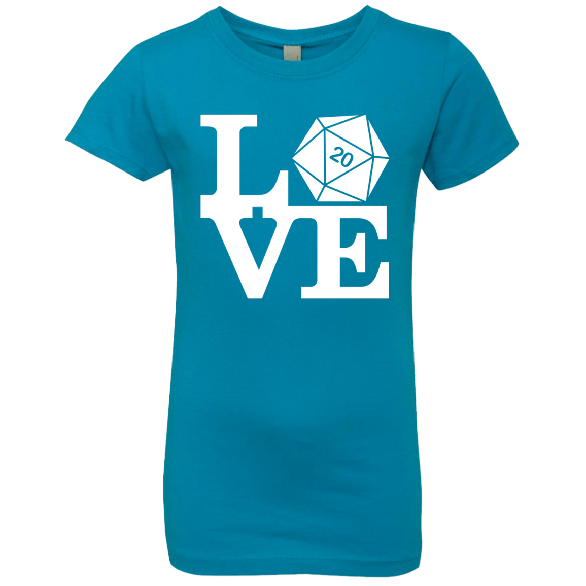 T-Shirts Turquoise / YXS Love D20 Girls Premium T-Shirt