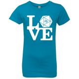 T-Shirts Turquoise / YXS Love D20 Girls Premium T-Shirt